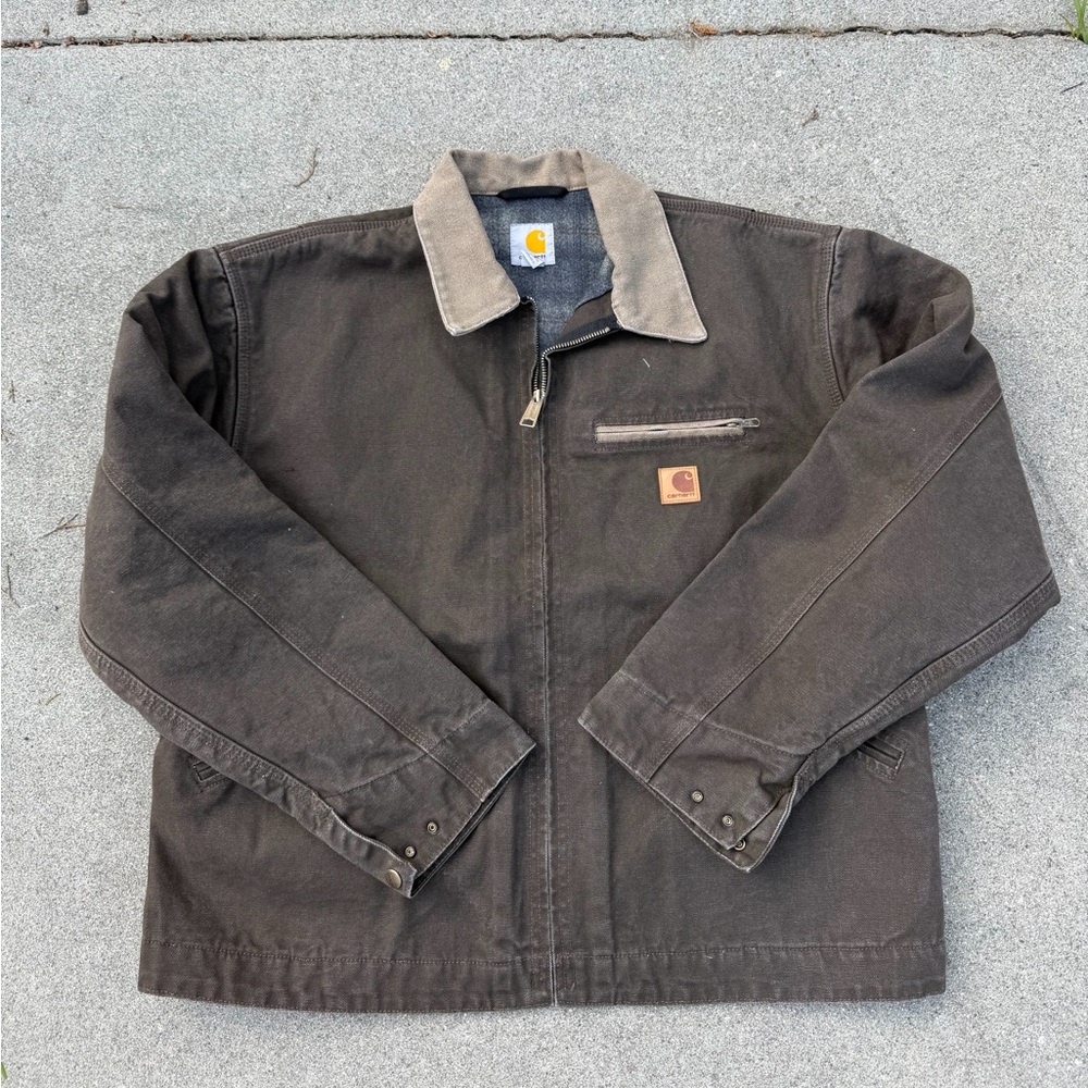 Vintage Carhartt Detroit J97 Brown Jacket